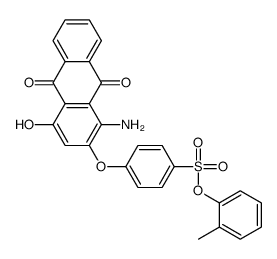 o-tolyl p-[(1-amino-9,10-dihydro-4-hydroxy-9,10-dioxo-2-anthryl)oxy]benzenesulphonate Structure