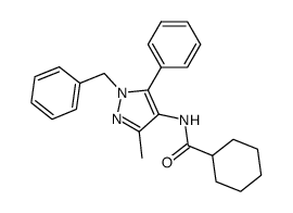 cyclohexanecarboxylic acid (1-benzyl-3-methyl-5-phenyl-1H-pyrazol-4-yl)-amide Structure