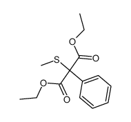 diethyl (methylsthio)phenylmalonate Structure