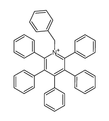 1-benzyl-2,3,4,5,6-pentaphenyl-pyridinium Structure