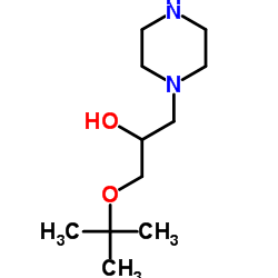 1-TERT-BUTOXY-3-PIPERAZIN-1-YL-PROPAN-2-OL structure