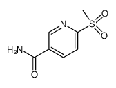 Nicotinamide, 6-(methylsulfonyl)- (5CI) Structure