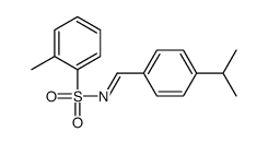 2-methyl-N-[(4-propan-2-ylphenyl)methylidene]benzenesulfonamide Structure