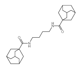 N-[4-(adamantane-1-carbonylamino)butyl]adamantane-1-carboxamide structure