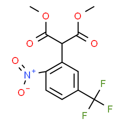 DIMETHYL 2-[2-NITRO-5-(TRIFLUOROMETHYL)PHENYL]MALONATE Structure