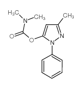 Carbamic acid,N,N-dimethyl-, 3-methyl-1-phenyl-1H-pyrazol-5-yl ester structure