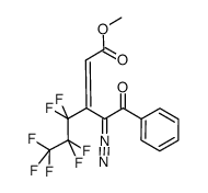methyl (E)-3-(1-diazo-2-oxo-2-phenylethyl)-4,4,5,5,6,6,6-heptafluorohex-2-enoate Structure