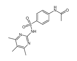 4-acetylamino-N-(4,5,6-trimethyl-pyrimidin-2-yl)-benzenesulfonamide Structure