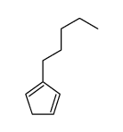 2-pentylcyclopenta-1,3-diene结构式