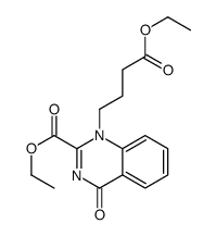 ethyl 1-(4-ethoxy-4-oxobutyl)-4-oxoquinazoline-2-carboxylate结构式