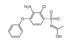 N-(3-amino-2-chloro-4-phenoxyphenyl)sulfonylacetamide结构式