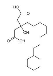 3-(8-cyclohexyloctyl)-3-hydroxypentanedioic acid Structure