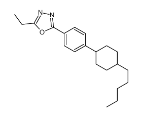2-ethyl-5-[4-(4-pentylcyclohexyl)phenyl]-1,3,4-oxadiazole Structure