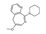 6-methoxy-9-piperidin-1-yl-5H-pyrido[2,3-c]azepine结构式