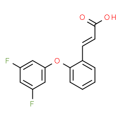 (E)-3-[2-(3,5-DIFLUOROPHENOXY)PHENYL]-2-PROPENOIC ACID Structure