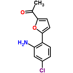 1-[5-(2-AMINO-4-CHLORO-PHENYL)-FURAN-2-YL]-ETHANONE Structure