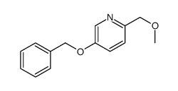 2-(methoxymethyl)-5-phenylmethoxypyridine结构式