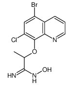 2-(5-bromo-7-chloroquinolin-8-yl)oxy-N'-hydroxypropanimidamide结构式