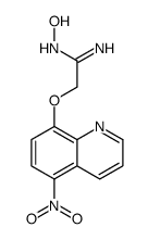 N'-hydroxy-2-(5-nitroquinolin-8-yl)oxyethanimidamide结构式