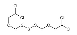 1,1-dichloro-2-[(2,2-dichloroethoxymethyltrisulfanyl)methoxy]ethane结构式