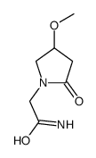 2-(4-methoxy-2-oxopyrrolidin-1-yl)acetamide结构式