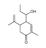 4-(1-hydroxypropyl)-2-methyl-5-prop-1-en-2-ylcyclohex-2-en-1-one Structure