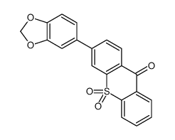 3-(1,3-benzodioxol-5-yl)-10,10-dioxothioxanthen-9-one结构式