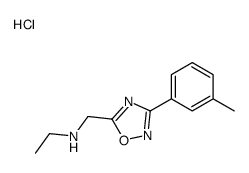 N-([3-(3-METHYLPHENYL)-1,2,4-OXADIAZOL-5-YL]METHYL)ETHANAMINE HYDROCHLORIDE结构式