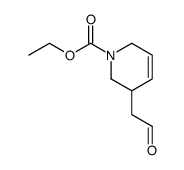 ethyl 3-(2-oxoethyl)-3,6-dihydro-2H-pyridine-1-carboxylate结构式