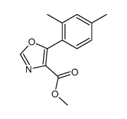 methyl 5-(2,4-dimethylphenyl)-1,3-oxazole-4-carboxylate结构式