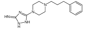 3-[4-(3-phenylpropyl)piperazin-1-yl]-1H-1,2,4-triazol-5-amine Structure