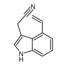 2-(4-ethenyl-1H-indol-3-yl)acetonitrile Structure