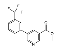 methyl 5-(3-(trifluoromethyl)phenyl)pyridine-3-carboxylate Structure