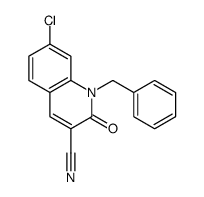 1-benzyl-7-chloro-2-oxoquinoline-3-carbonitrile Structure