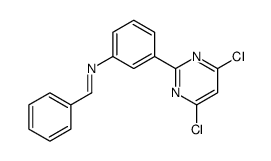 N-[3-(4,6-dichloropyrimidin-2-yl)phenyl]-1-phenylmethanimine Structure