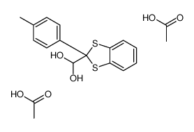 acetic acid,[2-(4-methylphenyl)-1,3-benzodithiol-2-yl]methanediol Structure