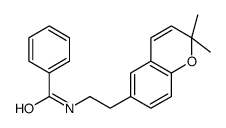 N-[2-(2,2-dimethylchromen-6-yl)ethyl]benzamide结构式