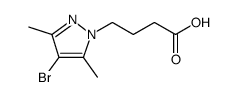 4-(4-Bromo-3,5-dimethyl-1H-pyrazol-1-yl)butanoic acid结构式