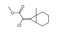 methyl 2-chloro-2-(6-methyl-7-bicyclo[4.1.0]heptanylidene)acetate Structure