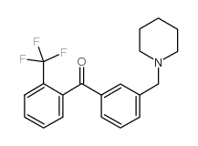 3'-PIPERIDINOMETHYL-2-TRIFLUOROMETHYLBENZOPHENONE结构式