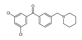 3,5-DICHLORO-3'-PIPERIDINOMETHYL BENZOPHENONE picture