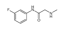 Acetamide, N-(3-fluorophenyl)-2-(methylamino)结构式