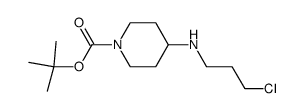 1-t-butoxycarbonyl-4-(3-chloropropylamino)piperidine结构式