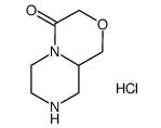 1,6,7,8,9,9a-hexahydropyrazino[2,1-c][1,4]oxazin-4-one hydrochloride结构式