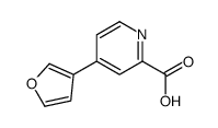 4-(furan-3-yl)pyridine-2-carboxylic acid Structure