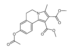 dimethyl 8-acetoxy-5,6-dihydro-3-methylpyrrolo(2,1-a)isoquinoline-1,2-dicarboxylate Structure