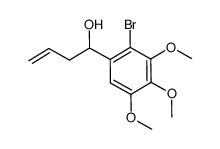 1-(2-bromo-3,4,5-trimethoxyphenyl)but-3-en-1-ol结构式