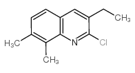 2-chloro-3-ethyl-7,8-dimethylquinoline Structure