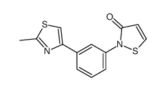 2-[3-(2-methyl-1,3-thiazol-4-yl)phenyl]-1,2-thiazol-3-one Structure