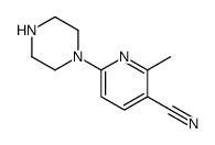 2-methyl-6-piperazin-1-ylpyridine-3-carbonitrile Structure
